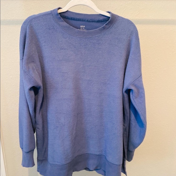 aerie Sweaters - fuzzy aerie blue pullover